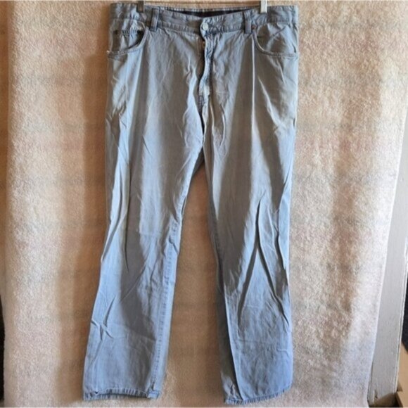 Ermenegildo Zegna Light Blue Straight Leg Men's Jeans 40" - Picture 1 of 5